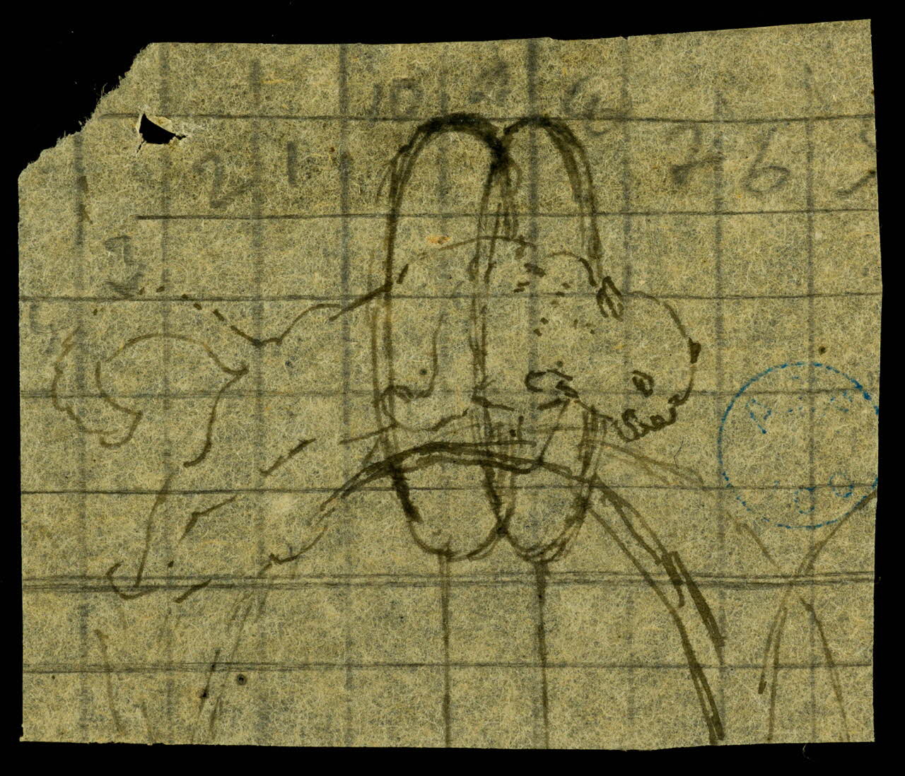 partie d'un ensemble de dessins Félin sautant des cerceaux 1968.102.764.4 Photo