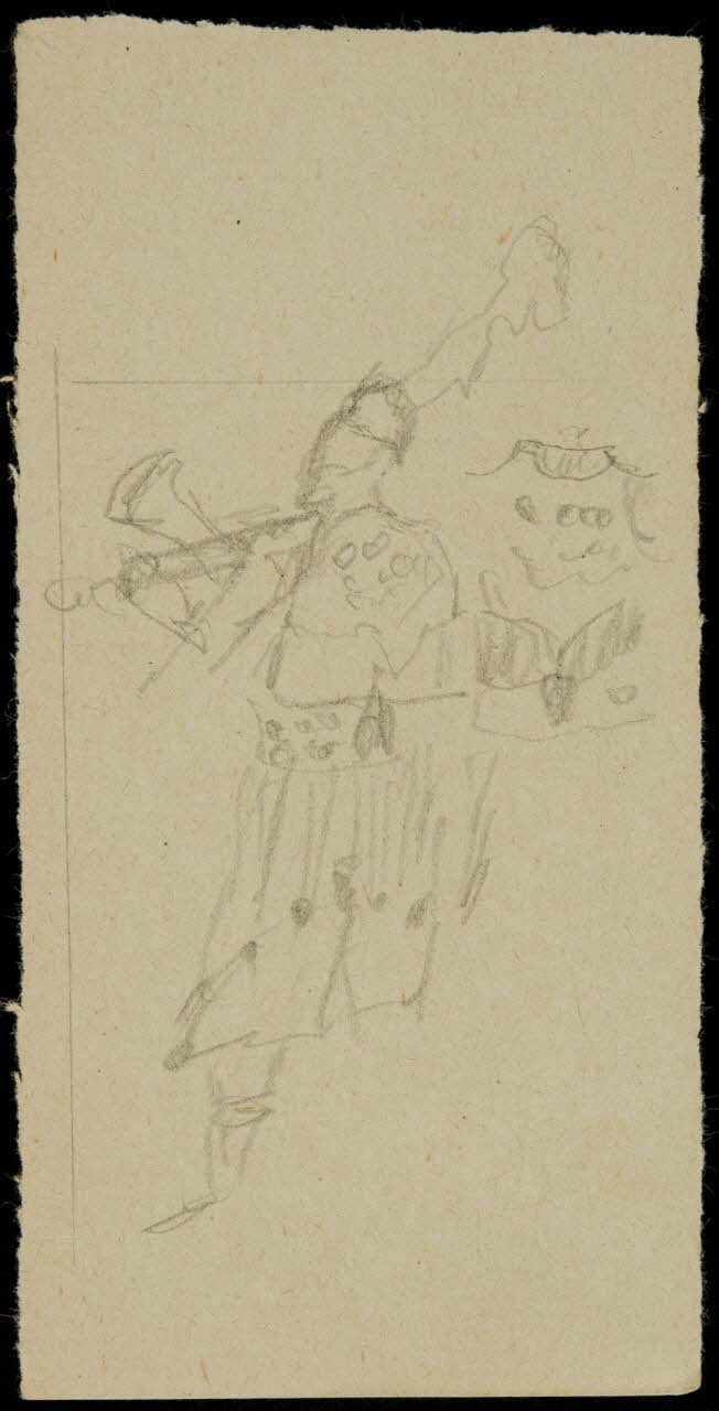 partie d'un ensemble de dessins Personnage costumé 1968.102.769.12 Photo