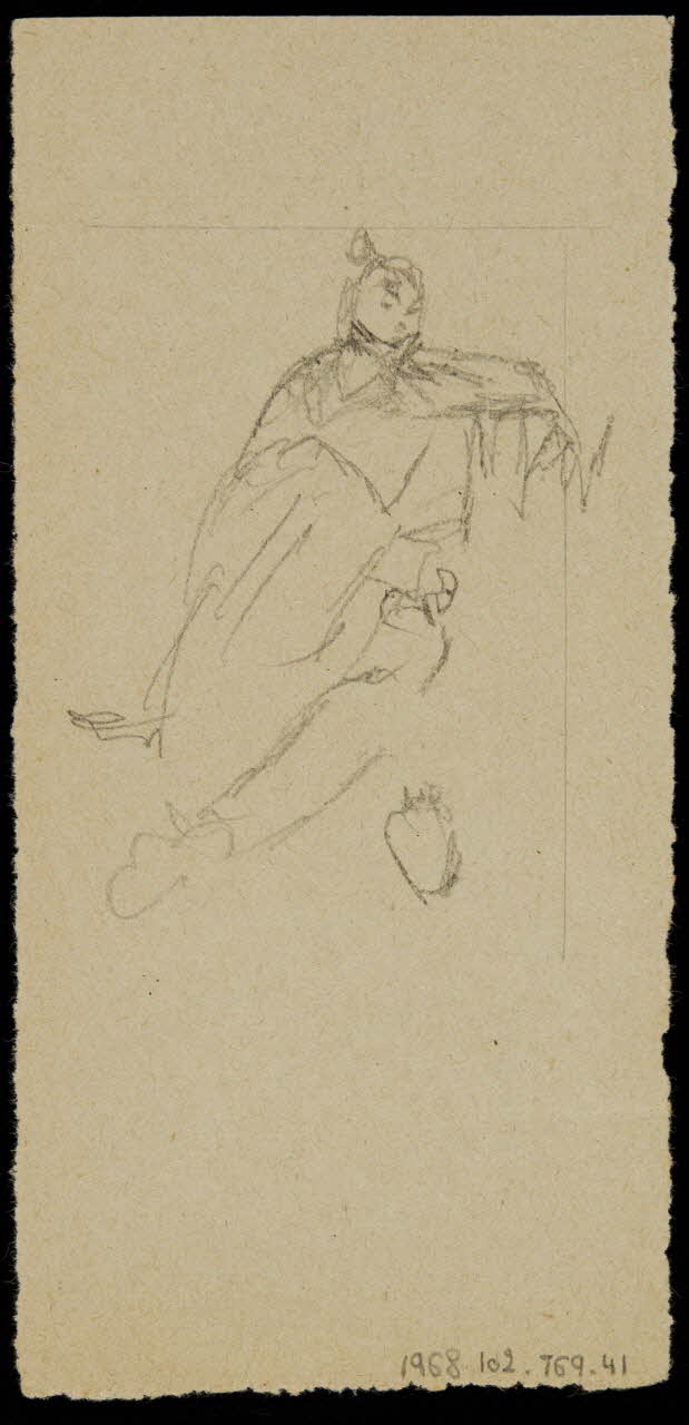 partie d'un ensemble de dessins Figure 1968.102.769.41 Photo