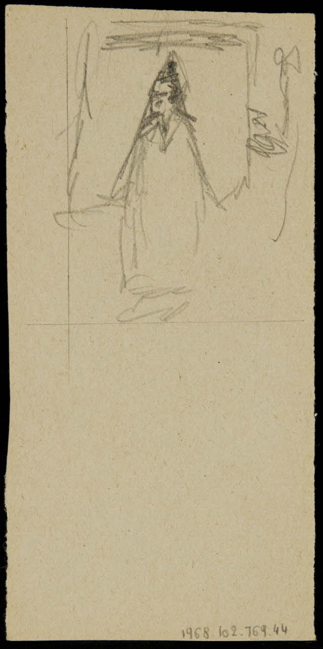 partie d'un ensemble de dessins Homme assis 1968.102.769.44 Photo