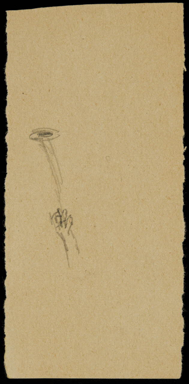 partie d'un ensemble de dessins Main et instrument 1968.102.769.56 Photo