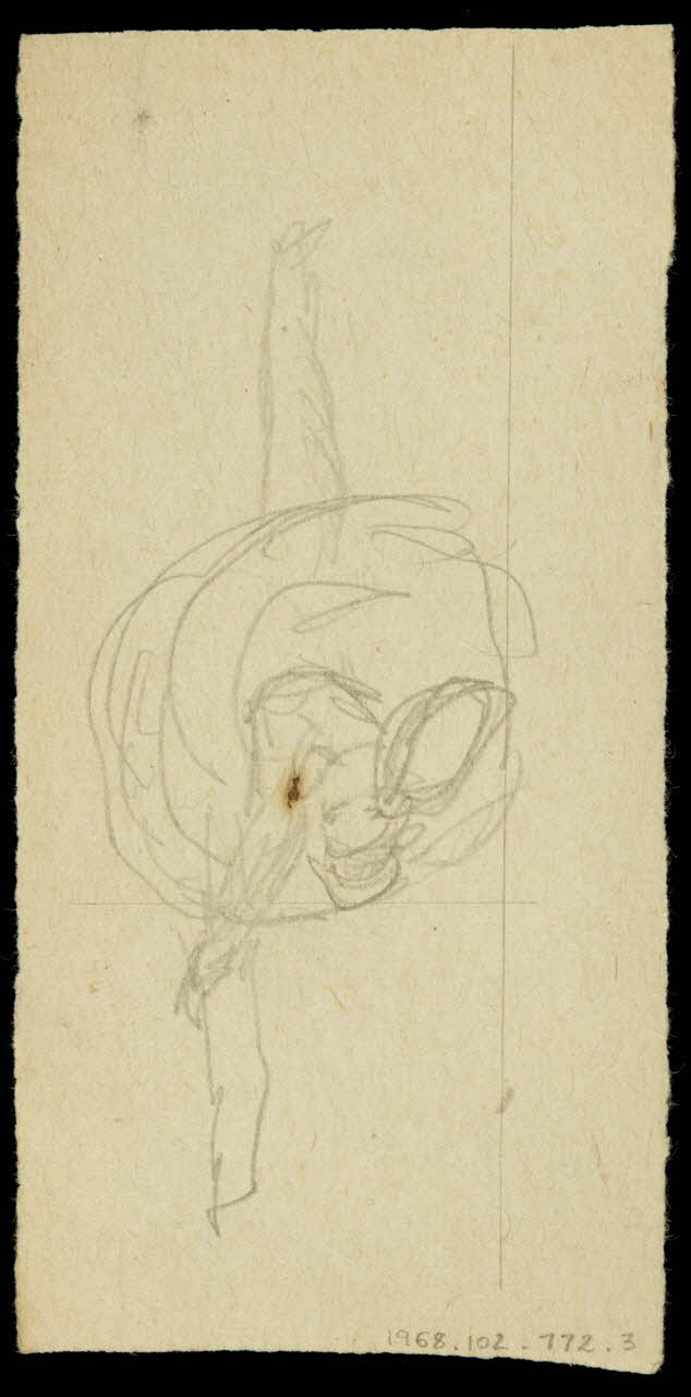 partie d'un ensemble de dessins Esquisses 1968.102.772.3 Photo