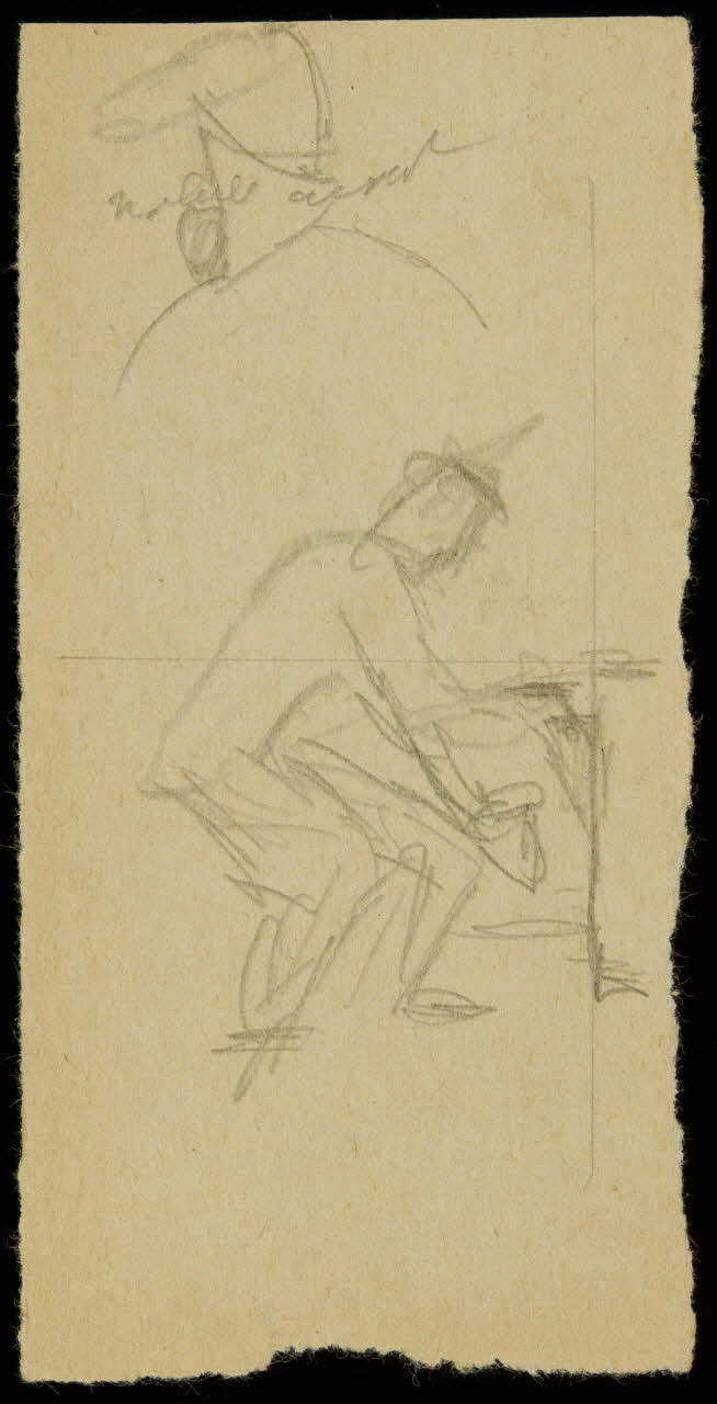 partie d'un ensemble de dessins Ebauche de figure 1968.102.772.7 Photo