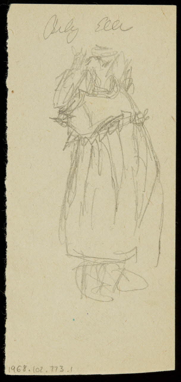 partie d'un ensemble de dessins Croquis de clown 1968.102.773.1 Photo
