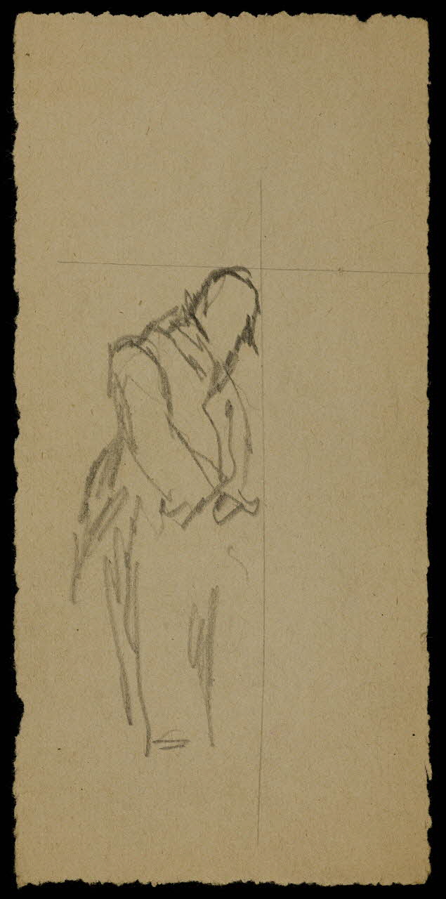 partie d'un ensemble de dessins Ebauche de silhouette 1968.102.796.7 Photo