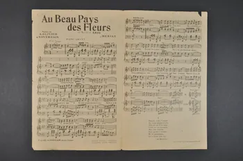 partition de musique petit format 1965.161.9  Photo Mucem