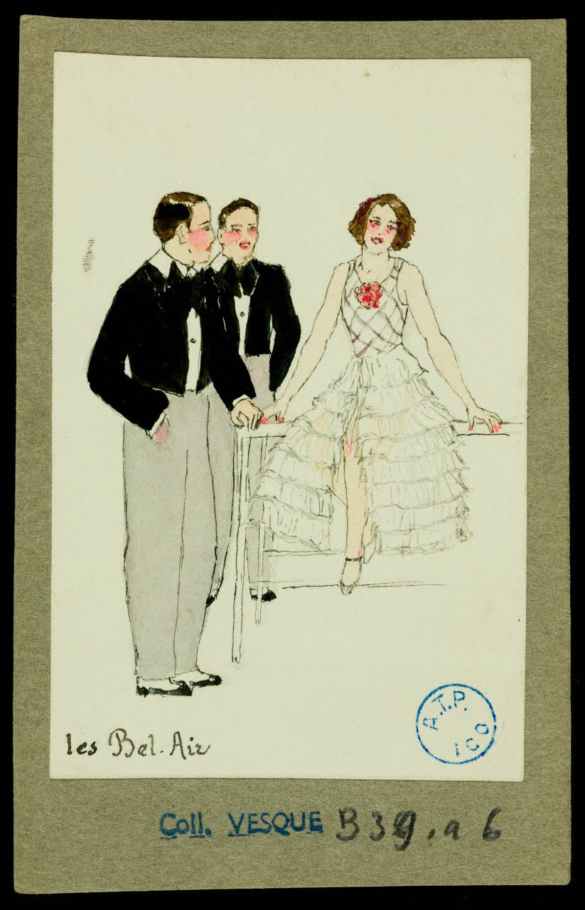 partie d'un ensemble de dessins Les Bel - Air 1968.102.797.4 Photo
