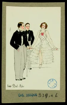 partie d'un ensemble de dessins Les Bel - Air 1968.102.797.4  Photo