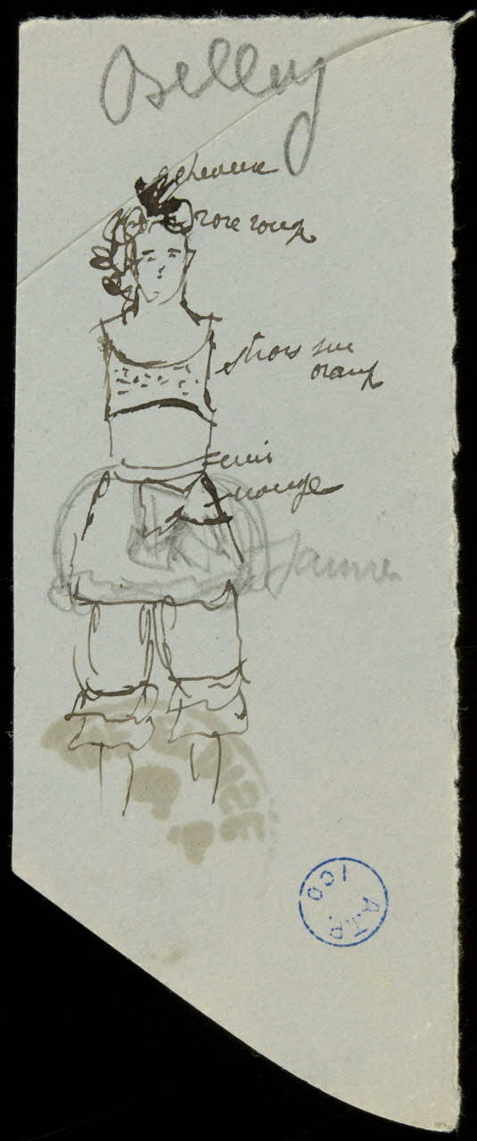 partie d'un ensemble de dessins Belley 1968.102.807 Photo