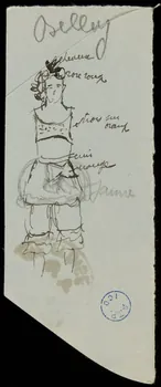partie d'un ensemble de dessins Belley 1968.102.807 Photo