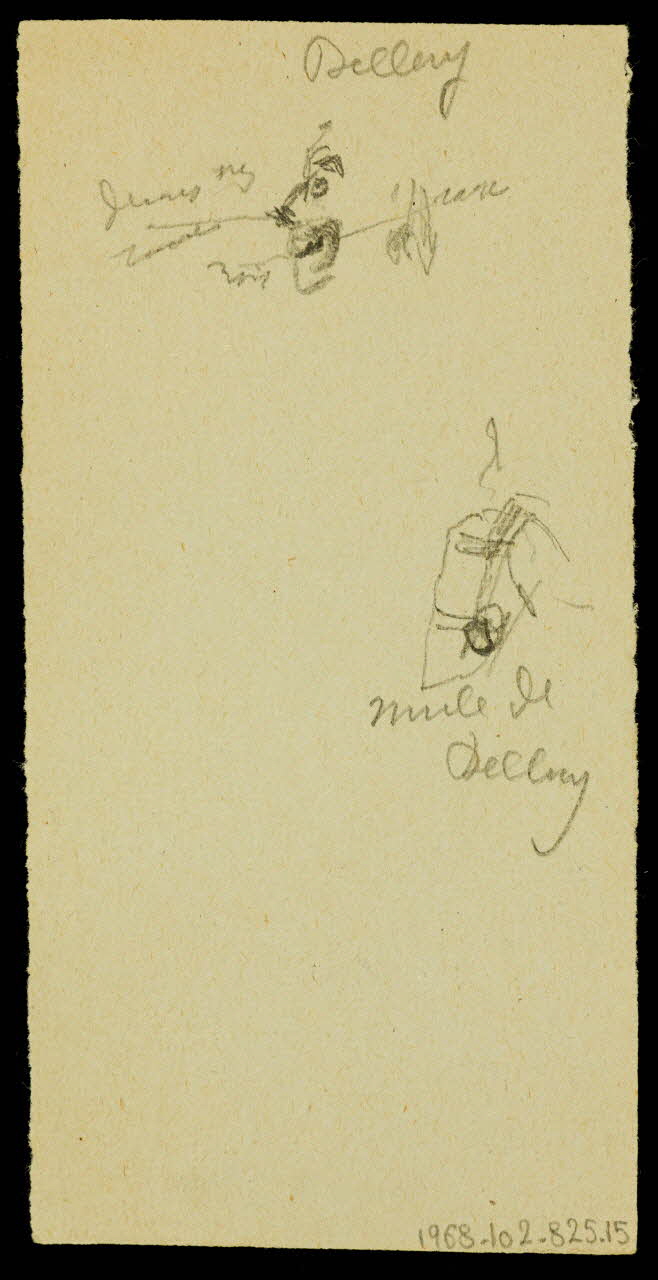 partie d'un ensemble de dessins Ebauche de dessin 1968.102.825.15 Photo
