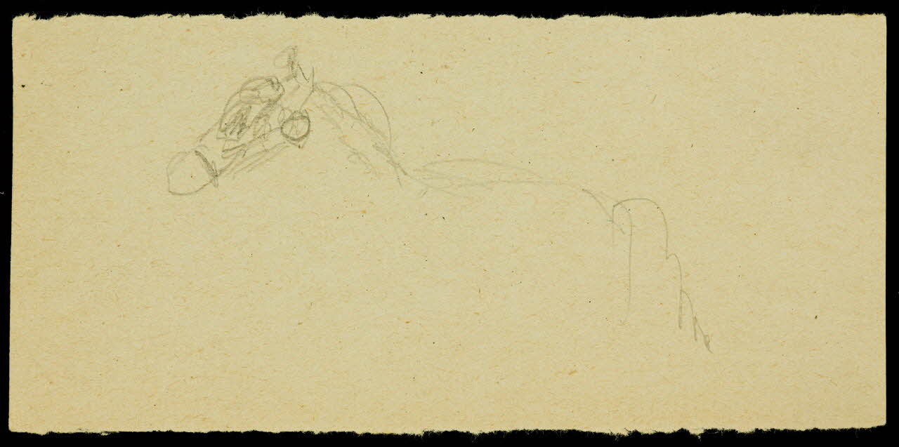 partie d'un ensemble de dessins Visage d'homme 1968.102.825.7 Photo