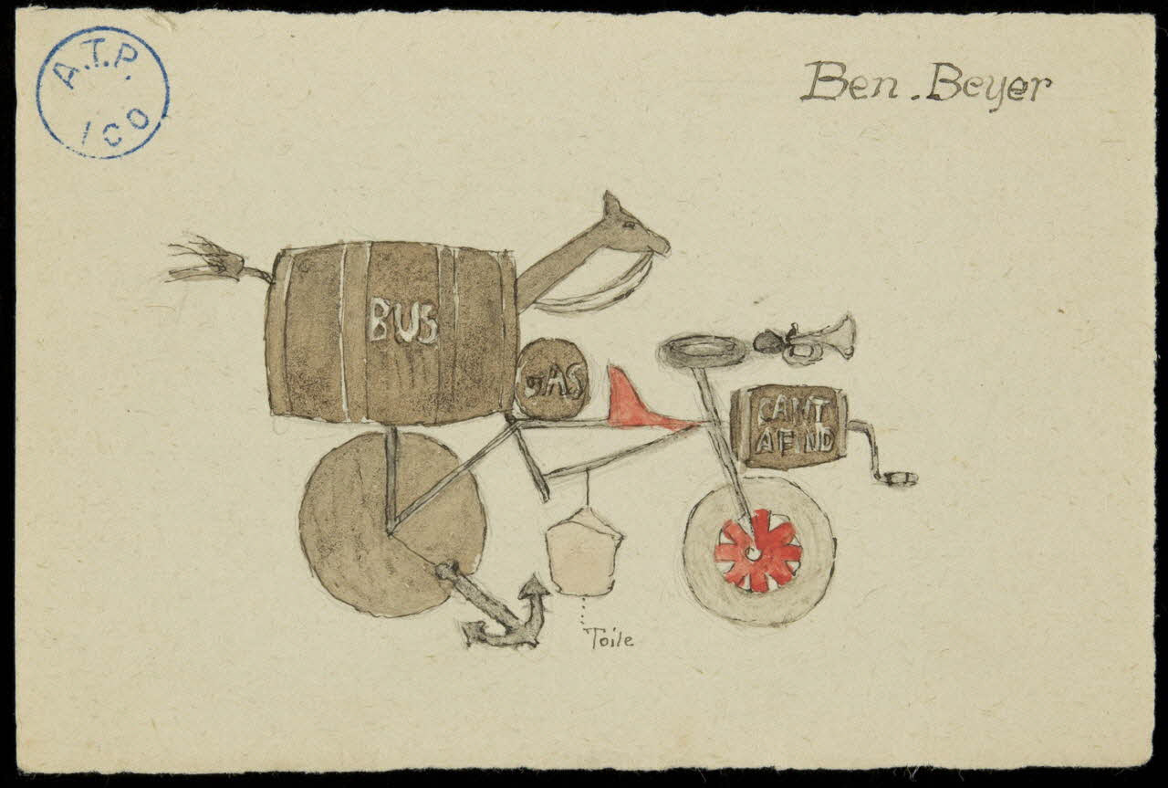 partie d'un ensemble de dessins Ben.Beyer 1968.102.827 Photo