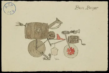 partie d'un ensemble de dessins Ben.Beyer 1968.102.827  Photo