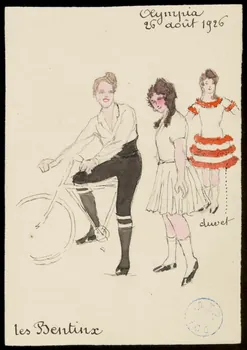 partie d'un ensemble de dessins Olympia  26 août 1926  les Bentinx 1968.102.832  Photo