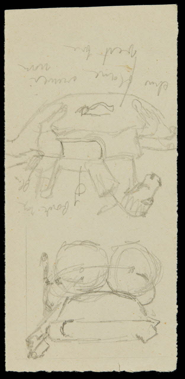 partie d'un ensemble de dessins Esquisses 1968.102.838.15 Photo