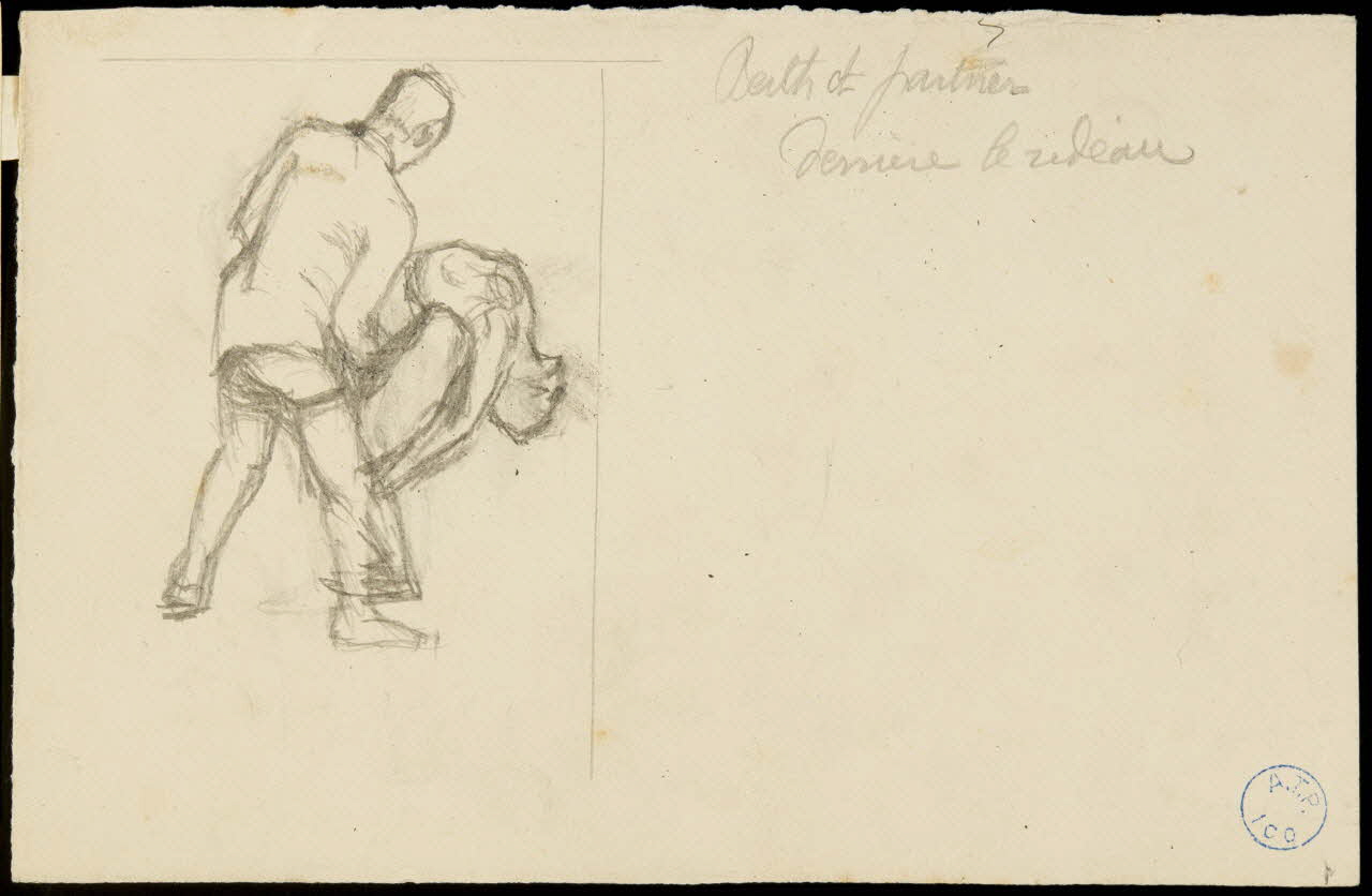 partie d'un ensemble de dessins Berth et Partner  derrière le rideau 1968.102.853.2 Photo