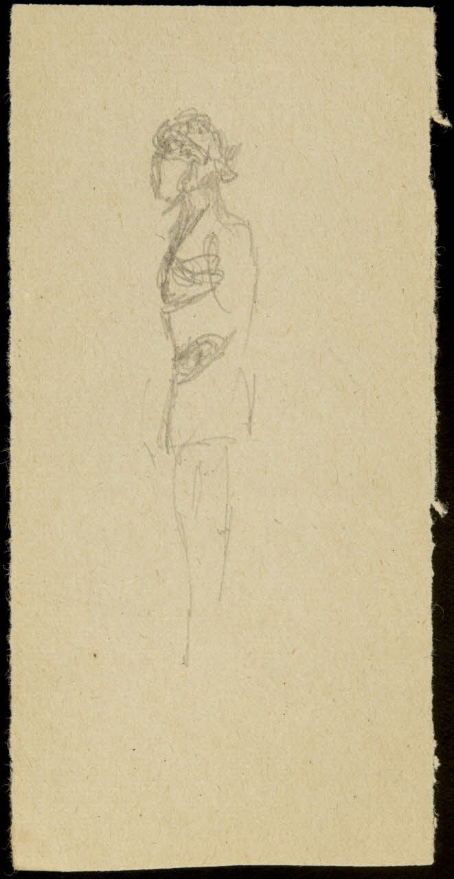 partie d'un ensemble de dessins Ebauche de figure 1968.102.856.5 Photo