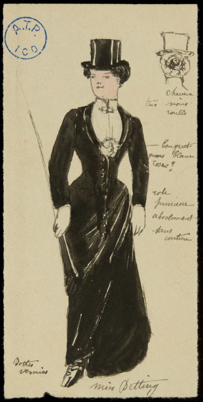 partie d'un ensemble de dessins Miss Betting 1968.102.860.4 Photo