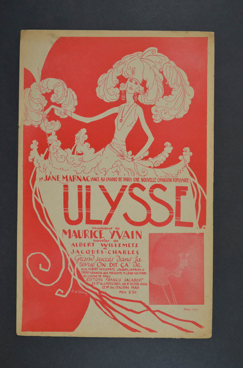 Albert Willemetz ; Jacques Charles ; Maurice Yvain ; Jane Marnac ; Francis F. Salabert chanson petit format Île-de-France, France 1923 1966.158.5 Photo Mucem