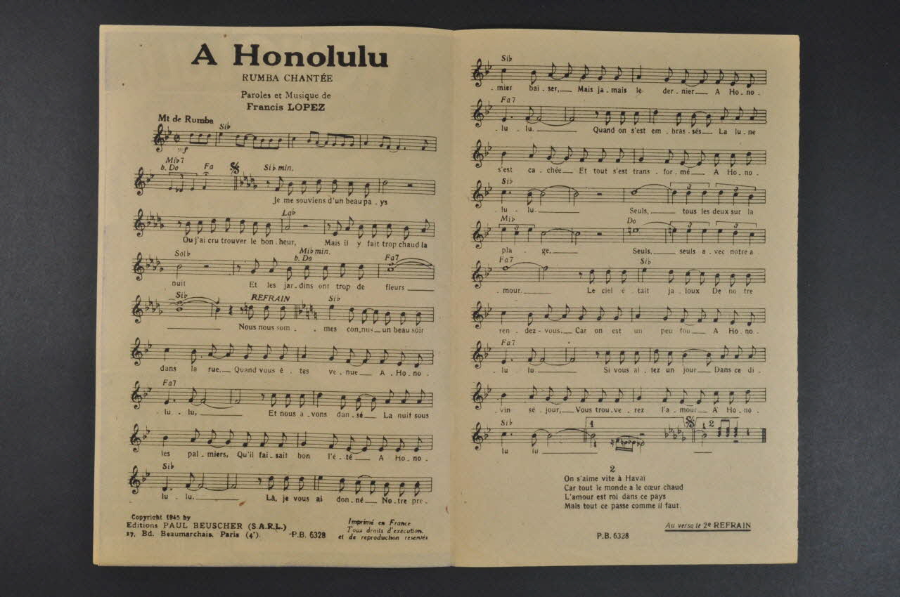chanson petit format 1965.163.21 Photo Mucem