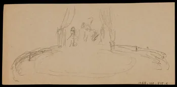 partie d'un ensemble de dessins Ebauche de dessin 1968.102.875.6  Photo