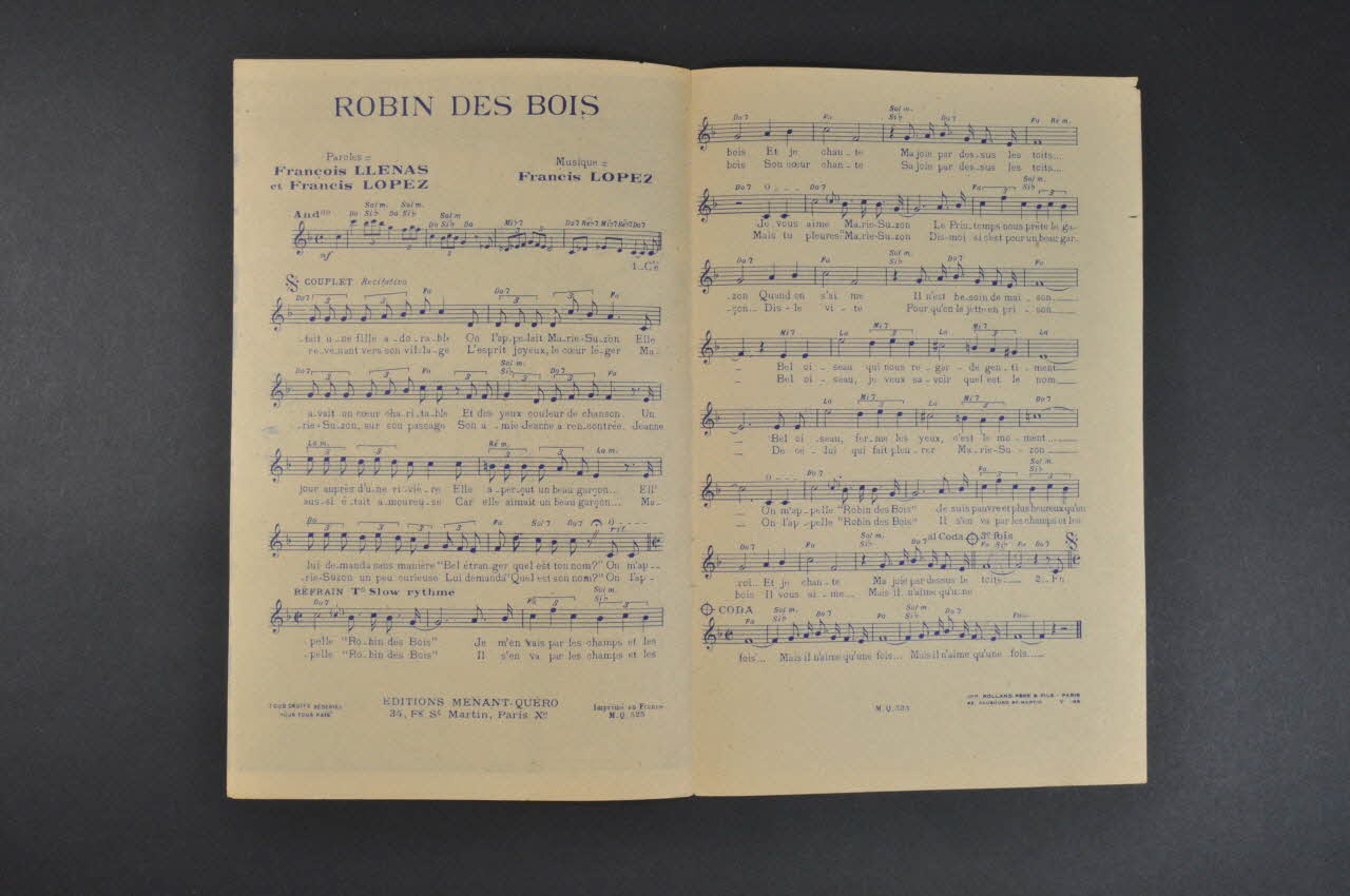 chanson petit format 1965.163.23 Photo Mucem
