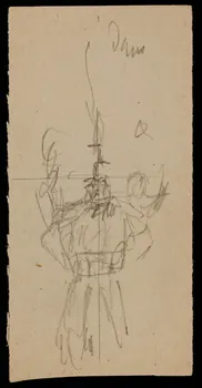 partie d'un ensemble de dessins Ebauche de dessin 1968.102.882.7  Photo