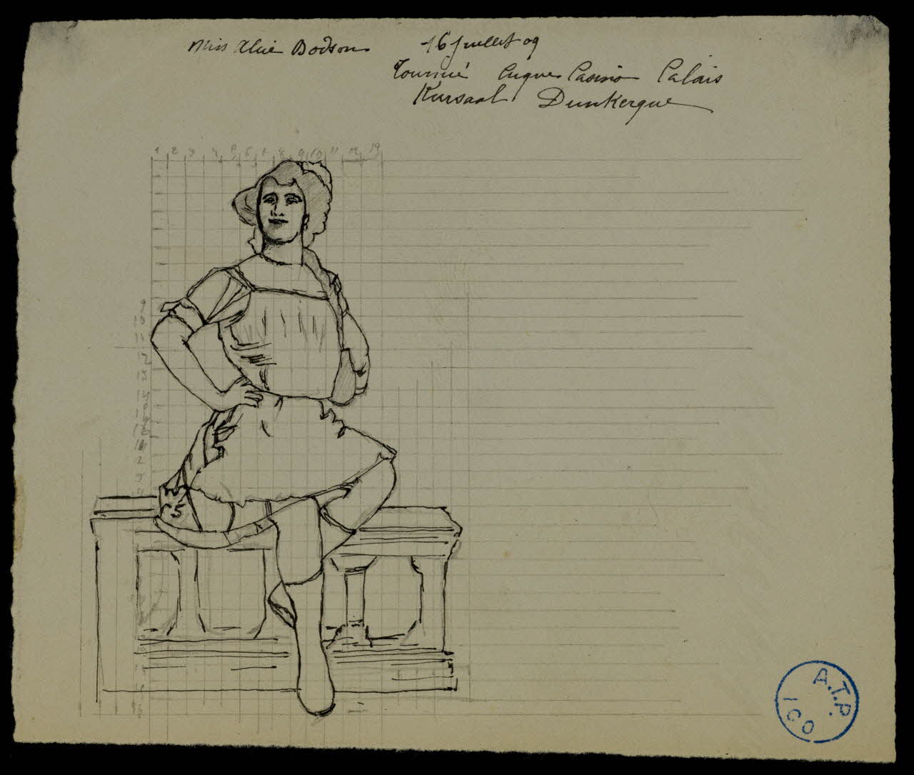 partie d'un ensemble de dessins Miss Alice Bodson 1968.102.898.1 Photo