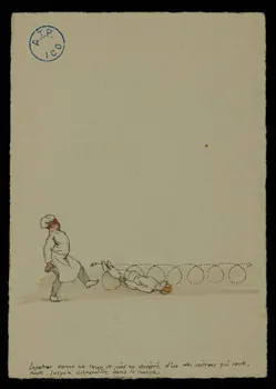 partie d'un ensemble de dessins Les Bogannys 1968.102.902 Photo