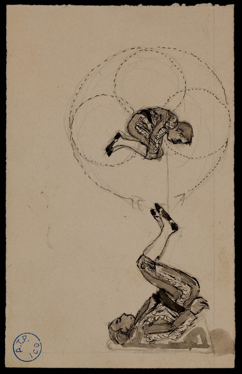 partie d'un ensemble de dessins Acrobatie 1968.102.922.6 Photo