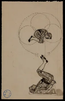 partie d'un ensemble de dessins Acrobatie 1968.102.922.6  Photo