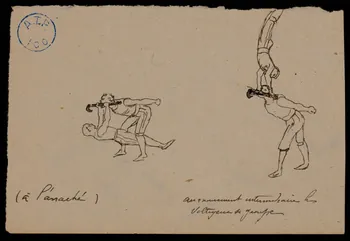 partie d'un ensemble de dessins Acrobaties 1968.102.923.1  Photo