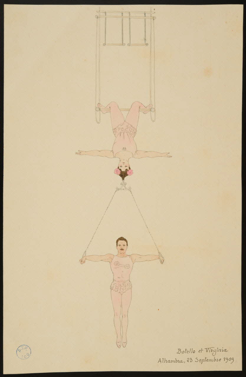 partie d'un ensemble de dessins Botello et Virginia  Alhambra, 23 Septembre 1909 1968.102.934.5 Photo