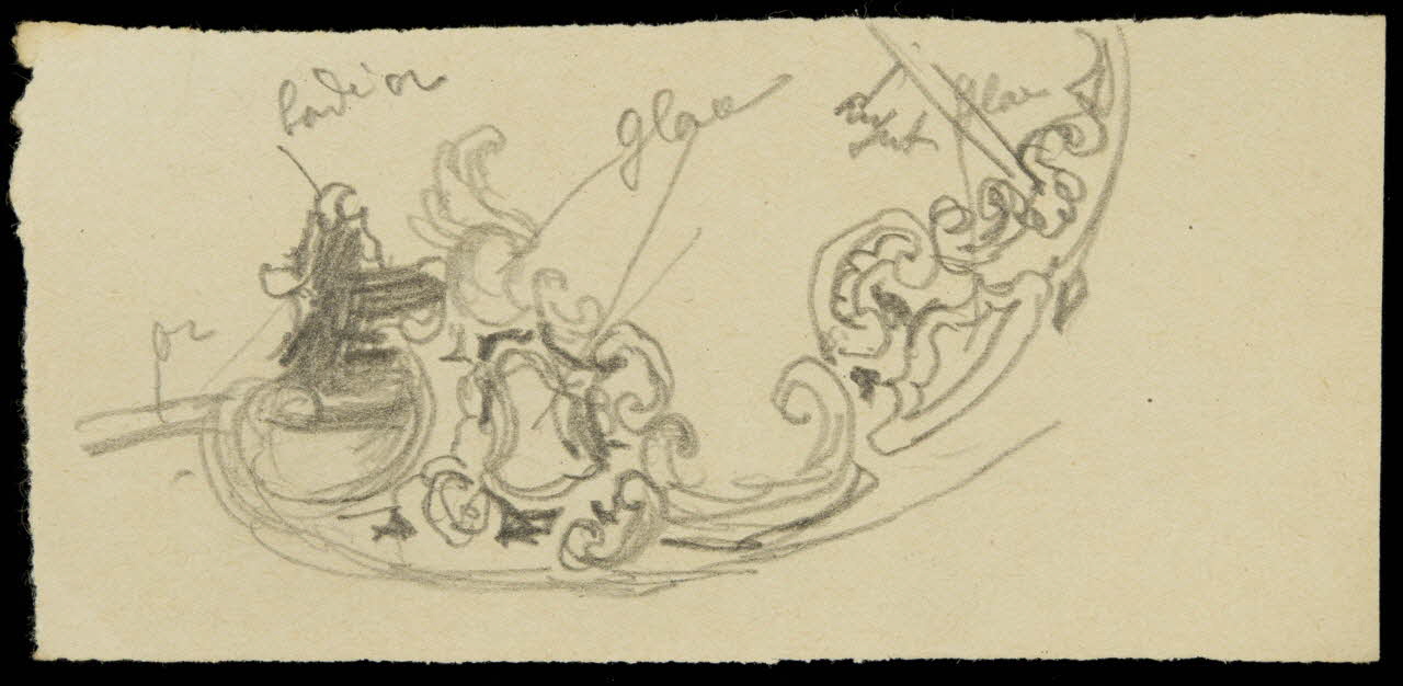 partie d'un ensemble de dessins Esquisse d'ornementation 1968.102.938.3 Photo