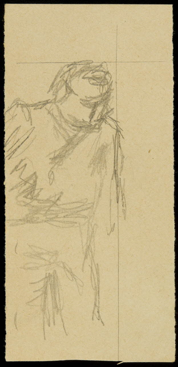 partie d'un ensemble de dessins Esquisse d'homme 1968.102.942.17 Photo