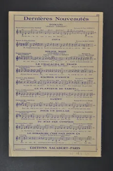 chanson petit format 1965.163.40 Photo Mucem