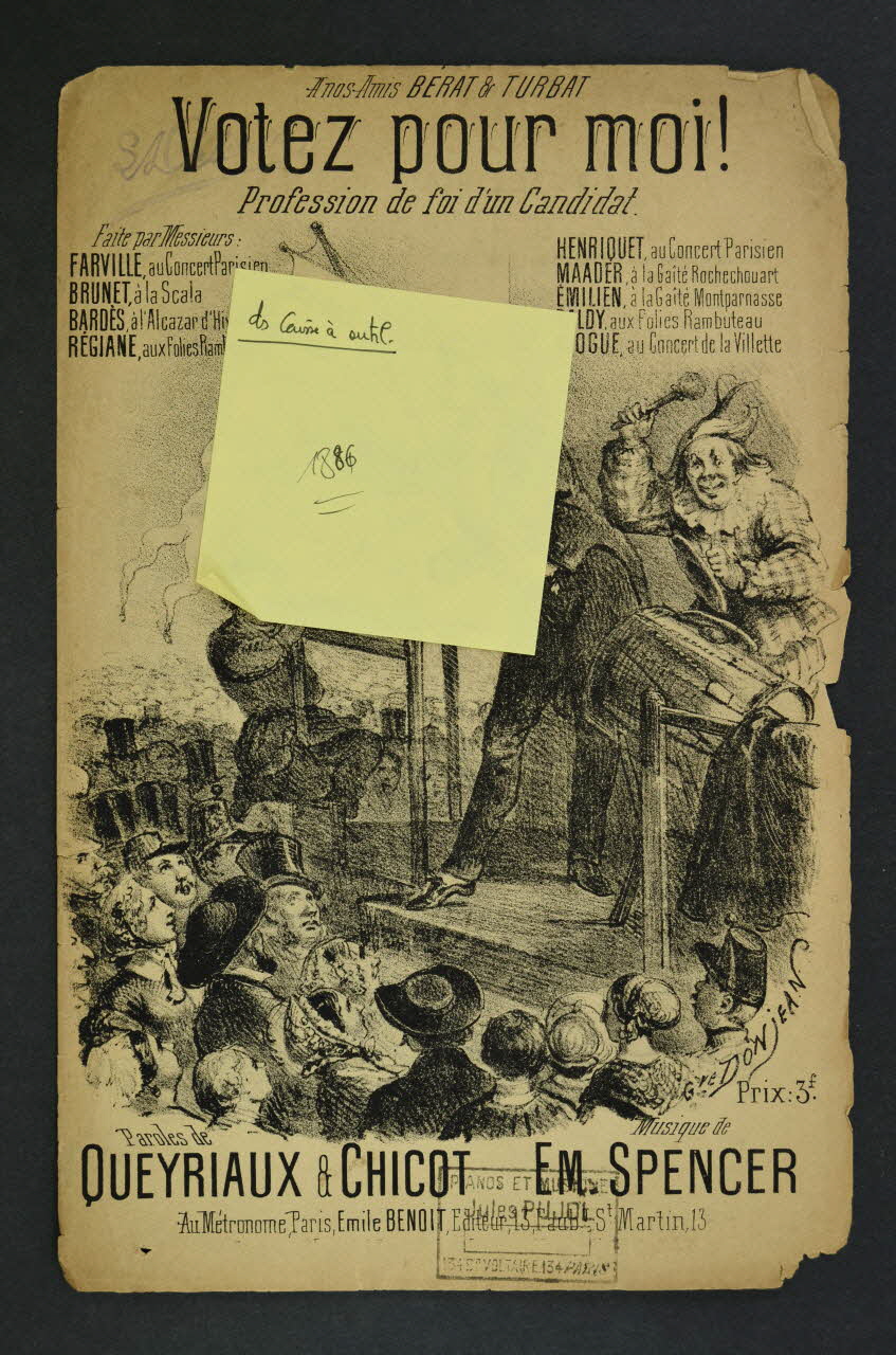 chanson petit format 1966.158.65 Photo Mucem