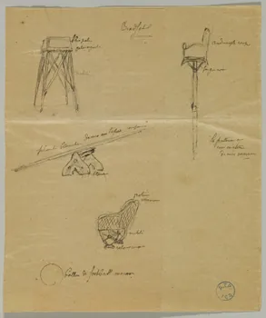 partie d'un ensemble de dessins Bradfort 1968.102.961.2  Photo