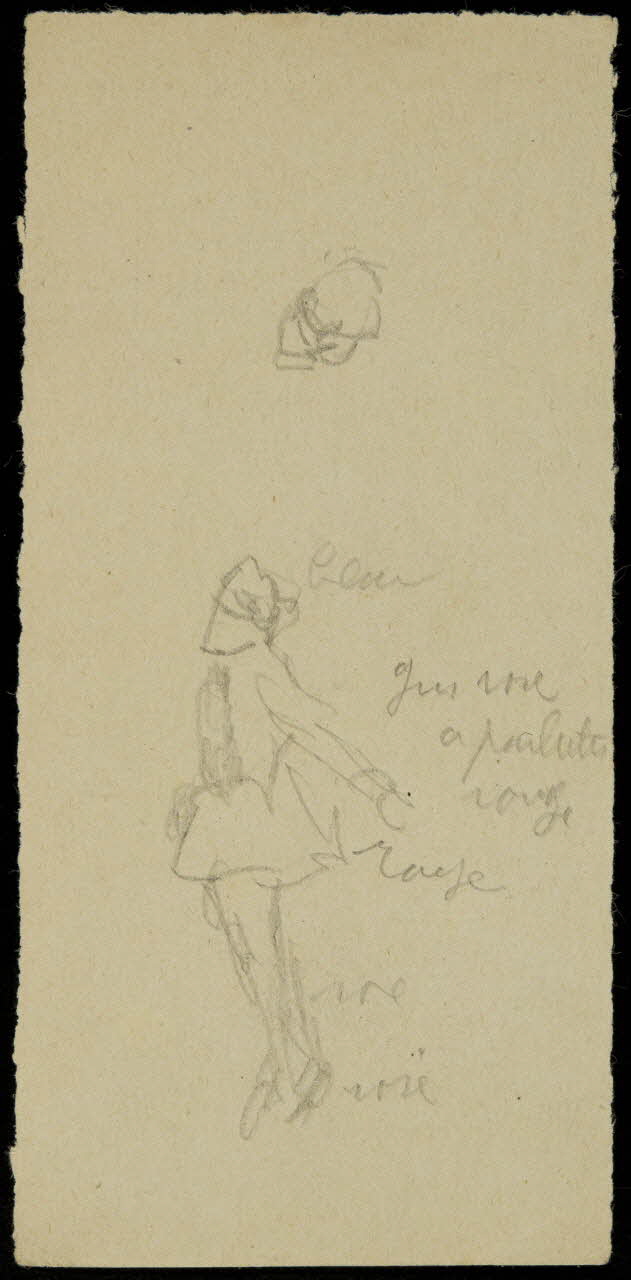 partie d'un ensemble de dessins Ebauche de dessin 1968.102.963.4 Photo