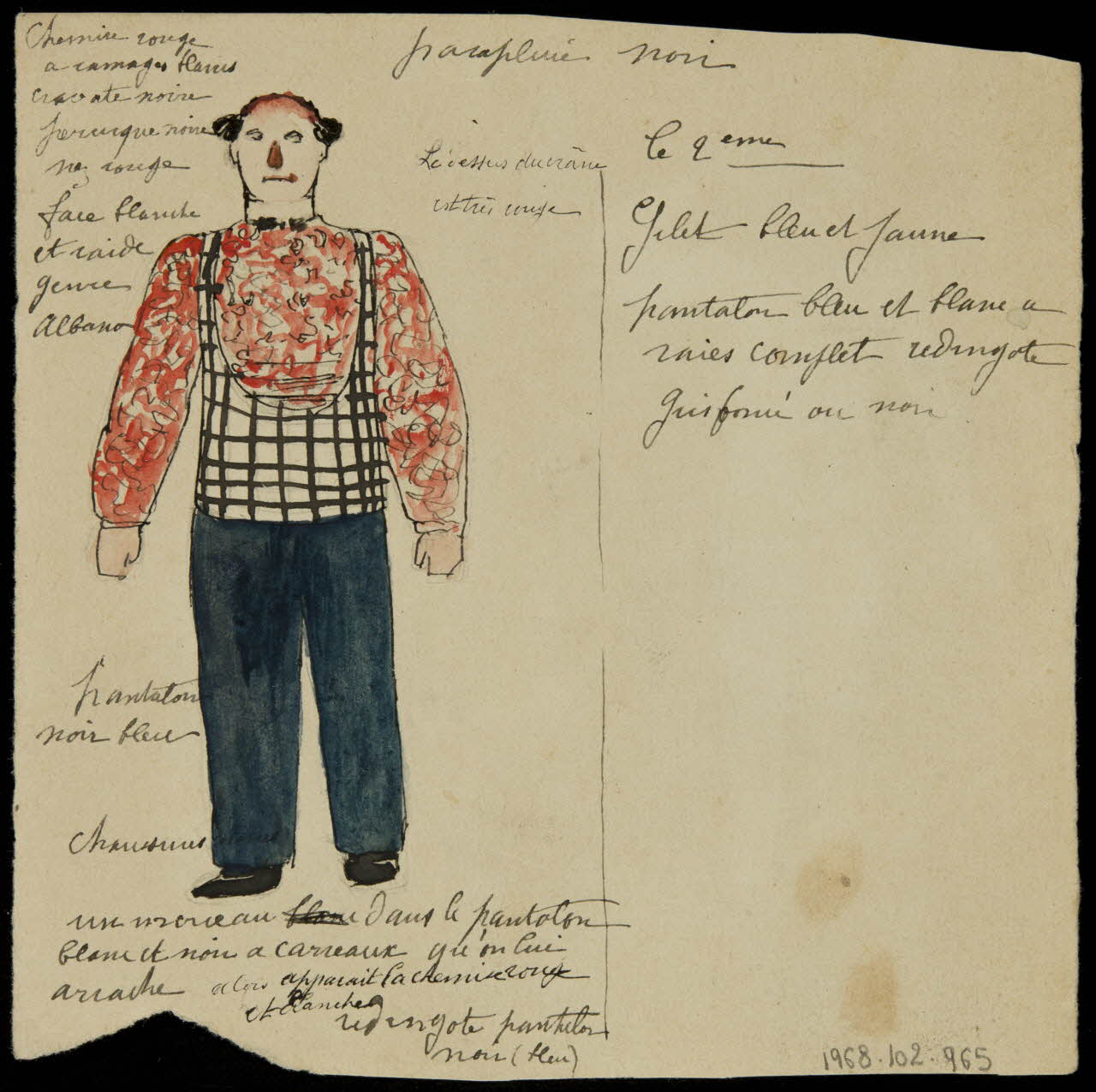 partie d'un ensemble de dessins Les bragaar 1968.102.965 Photo