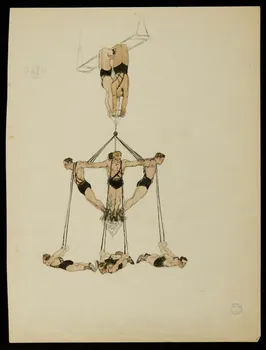 partie d'un ensemble de dessins Numéro d'acrobates 1968.102.971 Photo Mucem