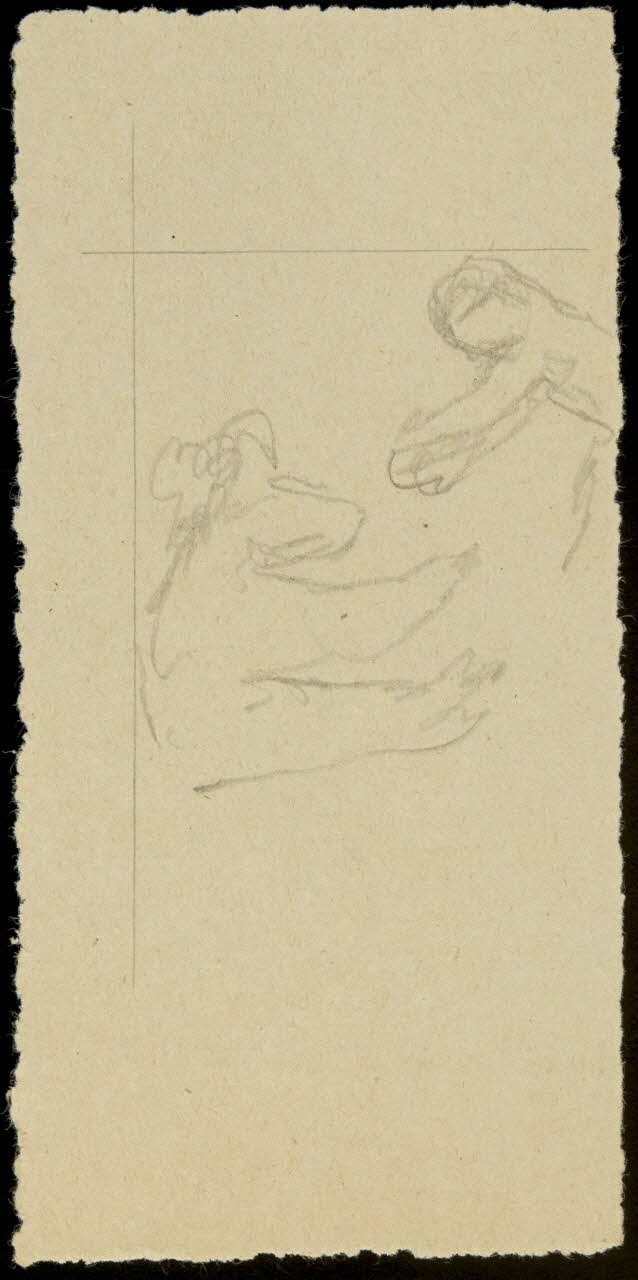 partie d'un ensemble de dessins Esquisses 1968.102.975.5  Photo