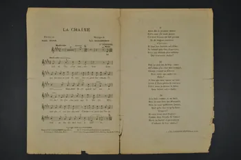 Léo Daniderff ; Emile Ronn chanson petit format 1911 1965.164.1 Photo Mucem