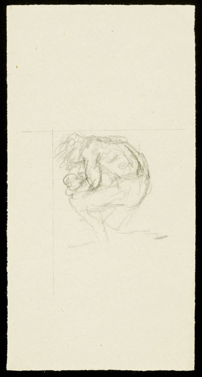 partie d'un ensemble de dessins Ebauche de figure 1968.102.988.2 Photo