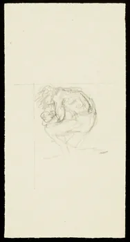 partie d'un ensemble de dessins Ebauche de figure 1968.102.988.2 Photo
