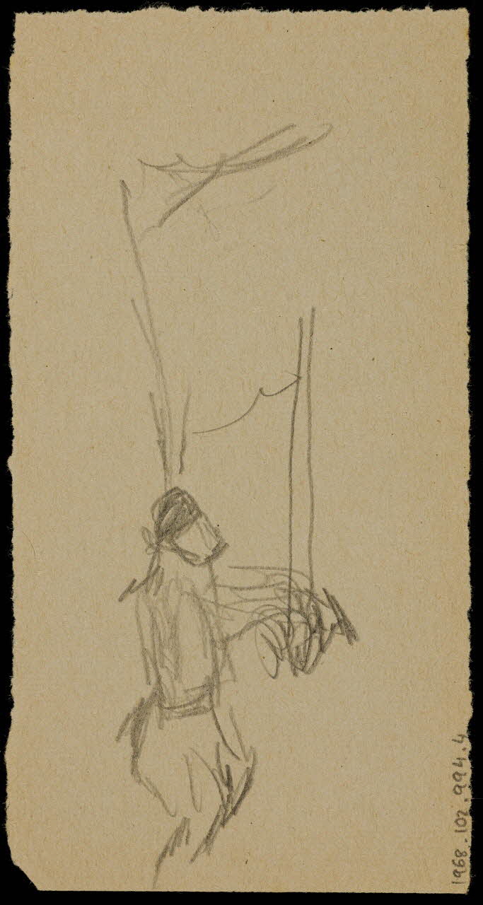 partie d'un ensemble de dessins Esquisses de personnages 1968.102.994.4 Photo