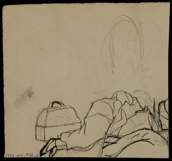 partie d'un ensemble de dessins Brick et Grock 1968.102.996.2  Photo (c) Mucem
