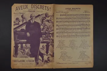 Léo Lelièvre ; Paul Briollet ; Harry Fragson ; Louis Maurel chanson petit format Île-de-France, France 1903 1966.158.72  Photo Mucem