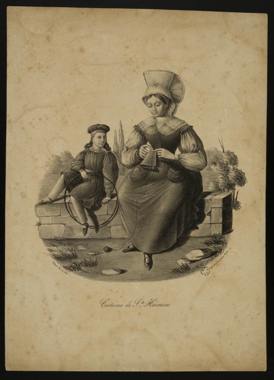 estampe Costume de Ste. Hermine. 1968.35.13 Photo
